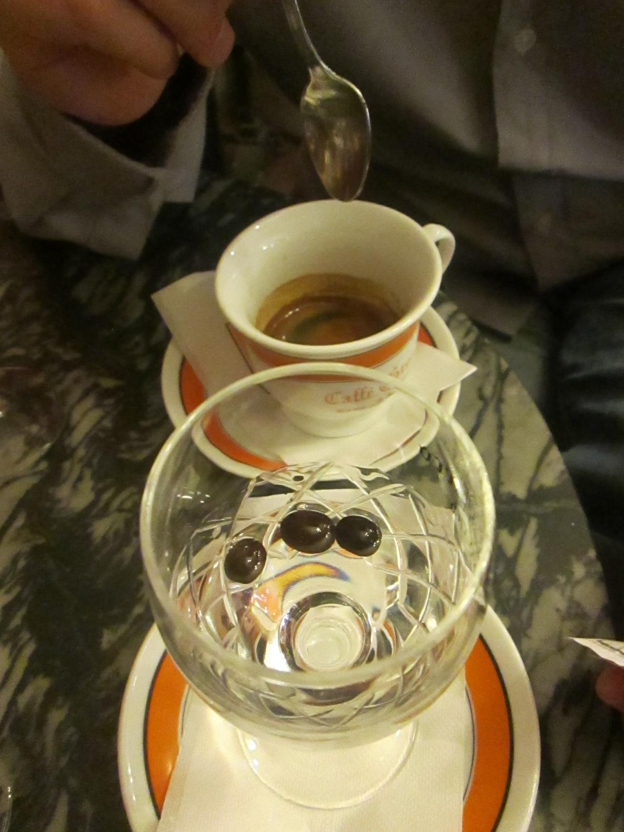 kawa w caffe greco Rzym