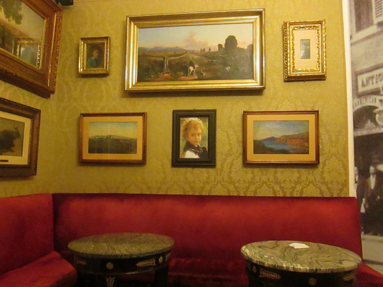 wnetrze caffe greco Rzym