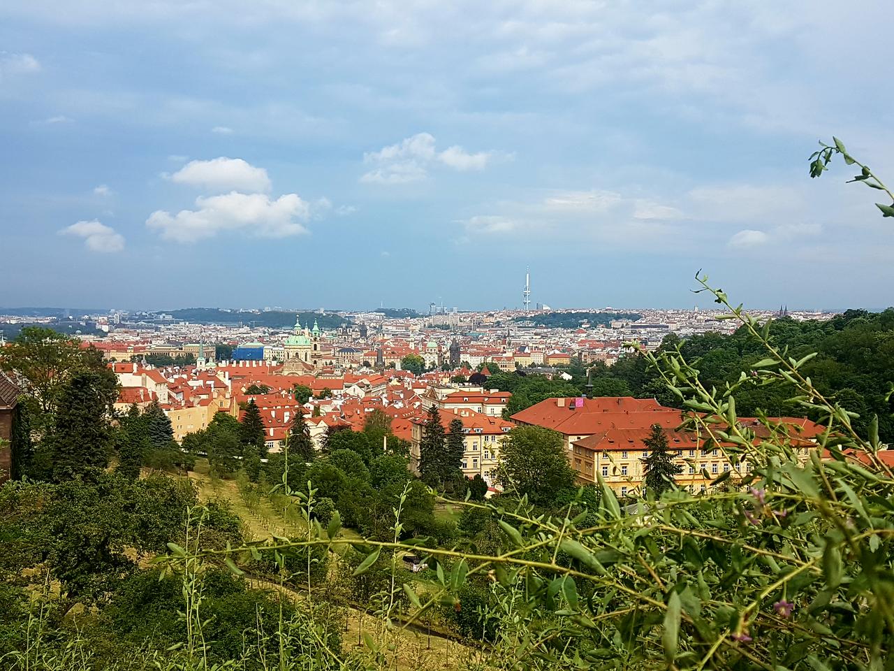 widok Praga czeska Strahov