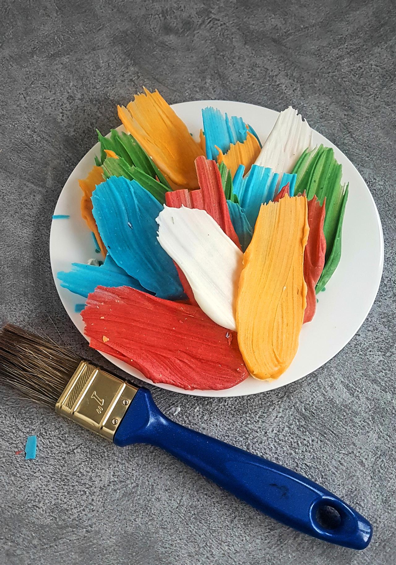 brushstroke cake